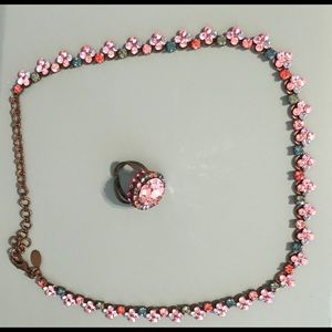 Multicolor Sorrelli Necklace and matching ring